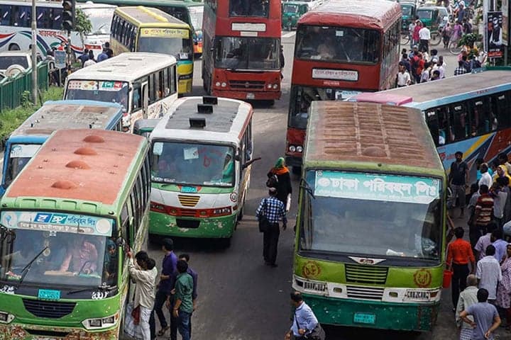 হরতালে গণপরিবহন চালানোর ঘোষণা মালিক সমিতির