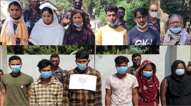অবৈধ পারাপার মহেশপুর সীমান্তে আটক ১৩