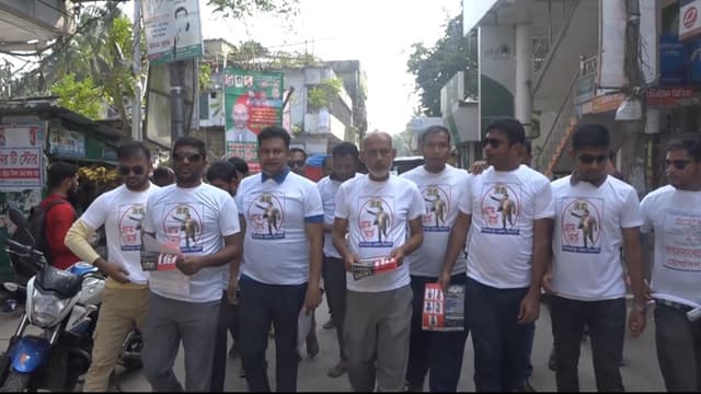 বরিশাল বিভাগীয় গনসমাবেশ সফল করতে পিরোজপুরে বিএনপির প্রচারনা