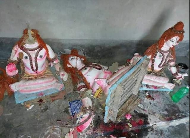 নওগাঁর পোরশায় ৫টি মন্দিরে প্রতিমা ভাংচুর