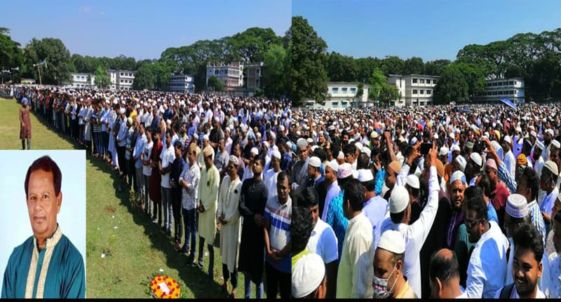 বিএনপি নেতা মশিউর রহমানের জানাযায় মানুষের ঢল