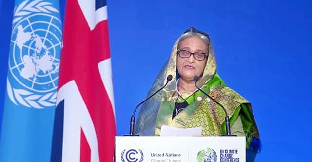 বিশ্বকে জলবায়ু অভিবাসীদের দায়িত্ব ভাগ করে নেওয়ার আহ্বান:প্রধানমন্ত্রী