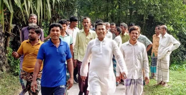 খানখানাপুর ইউপি নির্বাচনে আতিক আল আলমের গণসংযোগ