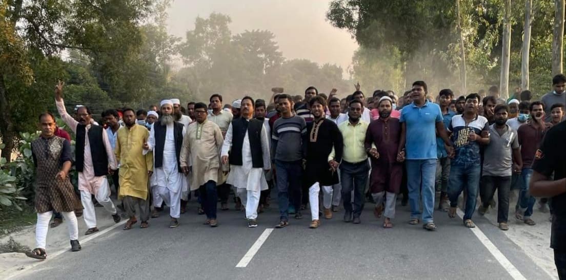 নিকরাইল ইউপি চেয়ারম্যান মতিন সরকার'র নির্বাচনী পথসভা