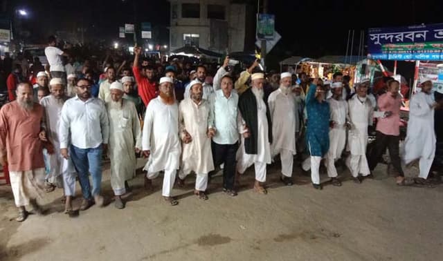 কুয়াকাটায় আওয়ামী লীগের শান্তি সমাবেশ