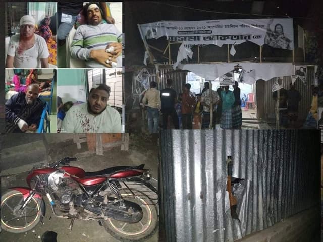আংগারিয়ায় নৌকার ক্লাব দোকানপাট ও বাড়িঘর ভাংচুর, আহত ৫