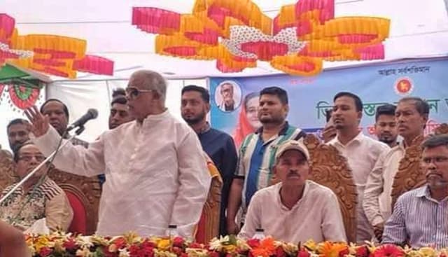 কয়া-কাটাখালি সেতুর ভিত্তি স্থাপন করলেন আমির হোসেন আমু