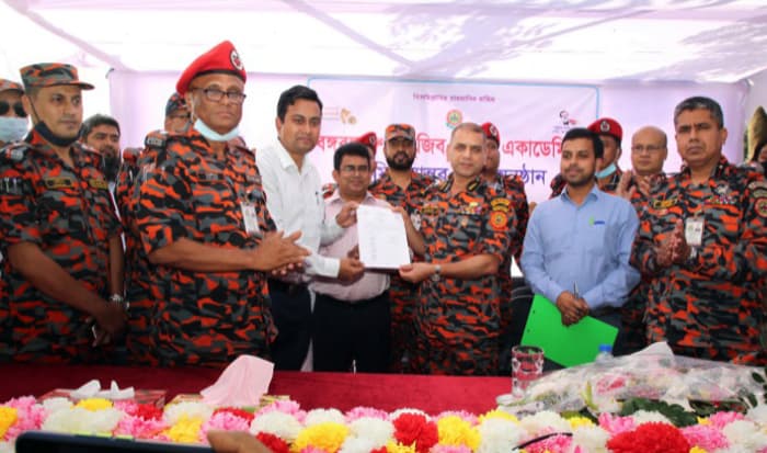 বঙ্গবন্ধু শেখ মুজিব ফায়ার একাডেমি বুঝে পেলো জমির মালিকানা