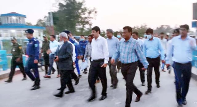 তিস্তা ব্যারাজ পরিদর্শনে মন্ত্রী পরিষদ সচিব