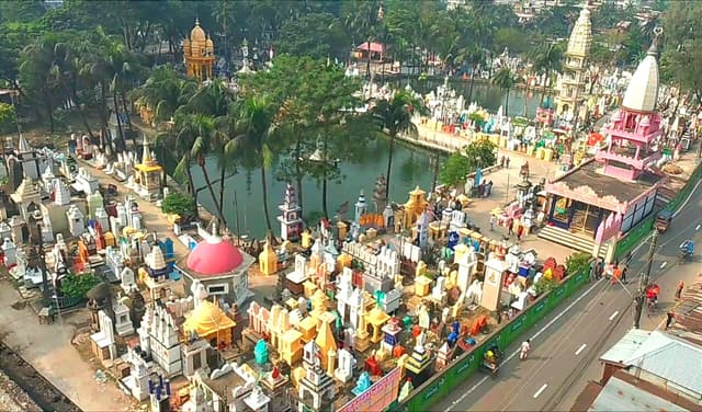 বরিশালে দিপাবলী উৎসবে প্রস্তুত উপমহাদেশের বৃহৎ মহাশ্মশান