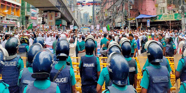 ইসলামী আন্দোলনের গণমিছিলকে কেন্দ্র করে সতর্ক পুলিশ