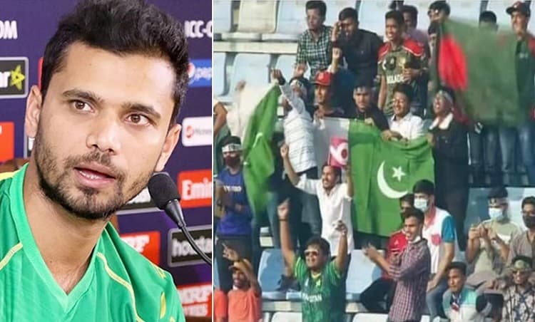 বাংলাদেশি দর্শকদের হাতে পাকিস্তানি পতাকা দেখে 'মাশরাফির হৃদয়ে রক্তক্ষরণ'