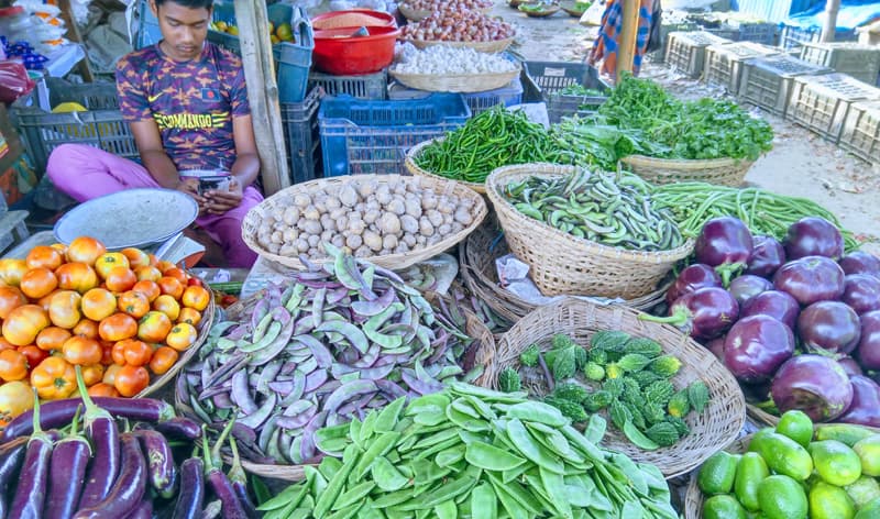 সরাইলে শীতের সবজি বাজারে এলেও দাম চড়া