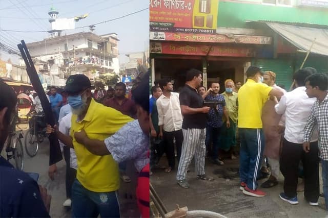 সামরিক অস্ত্র নিয়ে রাজধানীতে প্রকাশ্যে মাস্তানি!