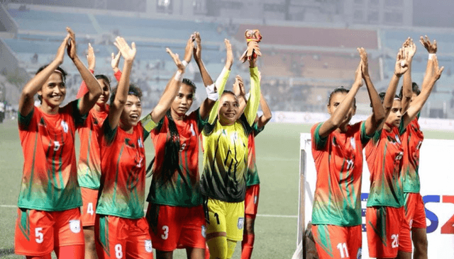 সিঙ্গাপুরকে ৮-০ গোলে বিধ্বস্ত করলো বাংলাদেশের মেয়েরা