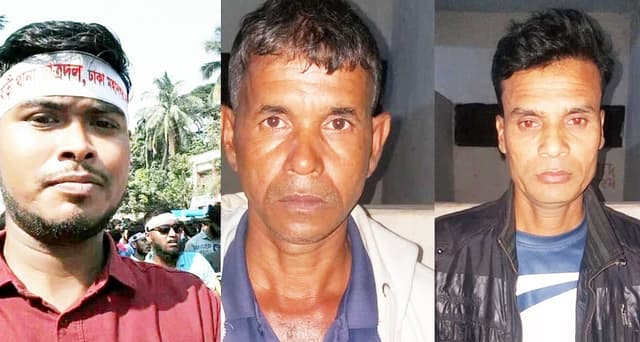 সিরাজগঞ্জে কুরিয়ারের গাড়ীতে আগুনের ঘটনায় আটক ৩