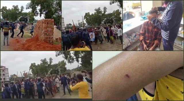 নান্দাইলে বিএনপি-পুলিশ সংঘর্ষ, অনেকে গুলিবিদ্ধ