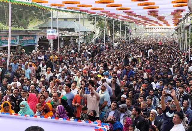 কমলগঞ্জে বিএনপির কর্মী সভায় নেতাকর্মীদের উপচে পড়া ভিড়