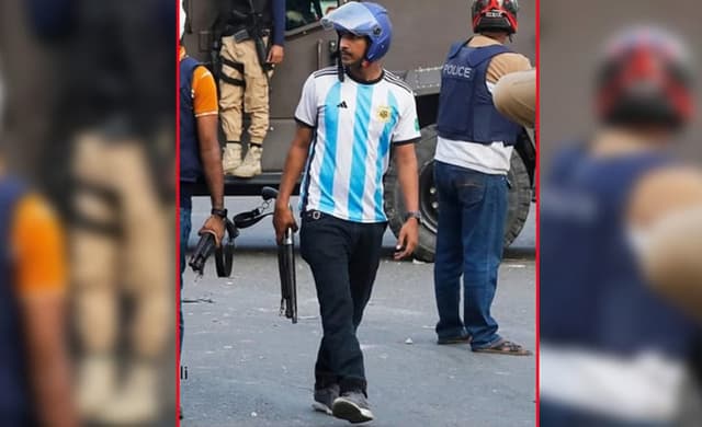 জানা গেল আর্জেন্টিনার জার্সি পরা সেই অস্ত্রধারীর পরিচয়