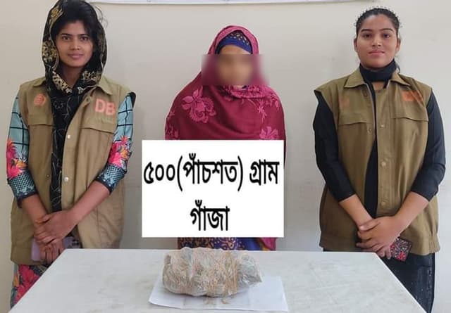 গোয়ালন্দে গাঁজাসহ নারী বিক্রেতা গ্রেফতার