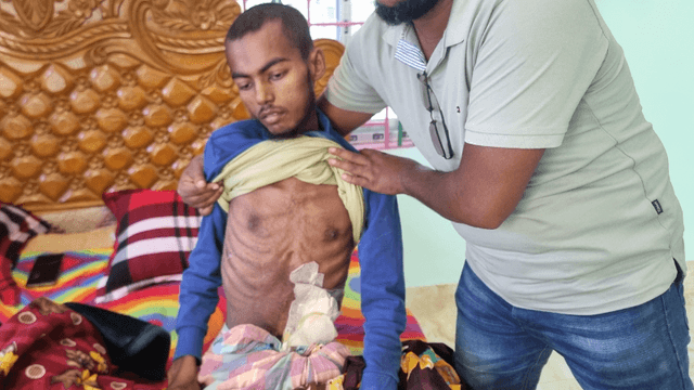 অর্থাভাবে চিকিৎসা না পেয়ে মৃত্যুর প্রহর গুনছেন ওমান প্রবাসী নুরুল হুদা