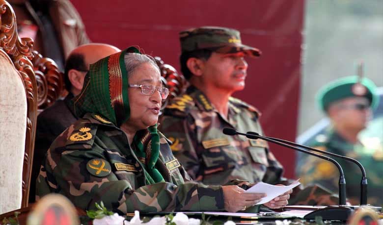 সেনাবাহিনী জনগণের অবিচ্ছেদ্য অংশ : প্রধানমন্ত্রী