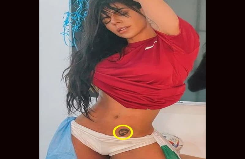 গোপনাঙ্গে মেসির ট্যাটু করিয়েছেন মিস বামবাম !