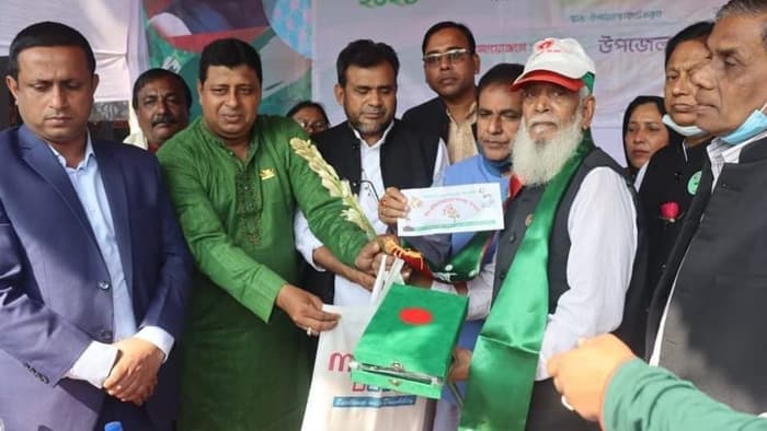 গোয়ালন্দে বীর মুক্তিযোদ্ধাদের সংবর্ধনা