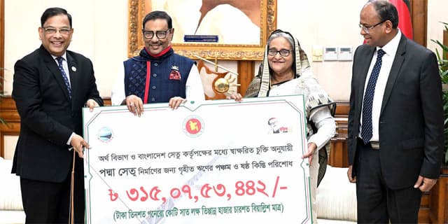 পদ্মা সেতু, ঋণের ৫ম ও ৬ষ্ঠ কিস্তি পরিশোধ