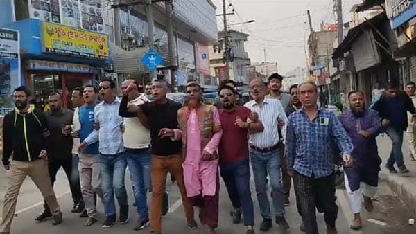 হরতালের সমর্থনে ভোলায় বিএনপির বিক্ষোভ মিছিল