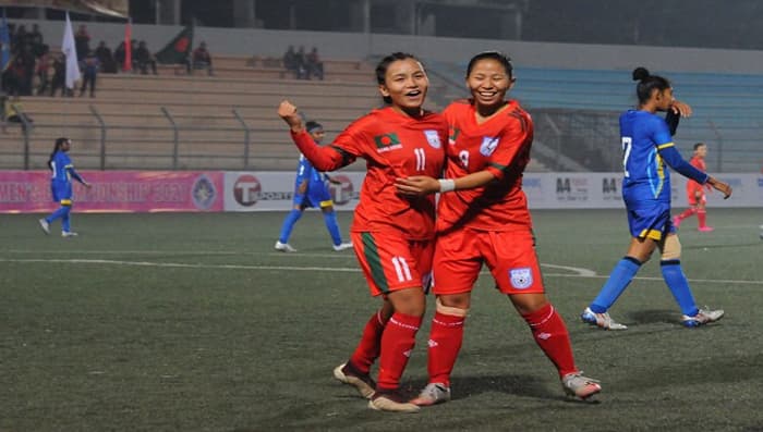 ১২ গোলে শ্রীলঙ্কাকে হারিয়ে ফাইনালে বাংলাদেশ