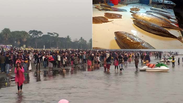 সৈকতে ফিস ফ্রাই মার্কেট, কুয়াকাটায় বিপাকে পর্যটকরা