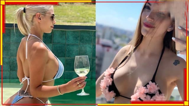 নীল-সাদা স্তন দুলিয়ে গ্যালারিতে উদ্দাম নাচ! লুসেলে আগুন