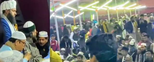 মাহফিলে নৌকা প্রতীকের প্রার্থী দোয়া চাওয়ার মূহুর্তে লংকা কান্ড !