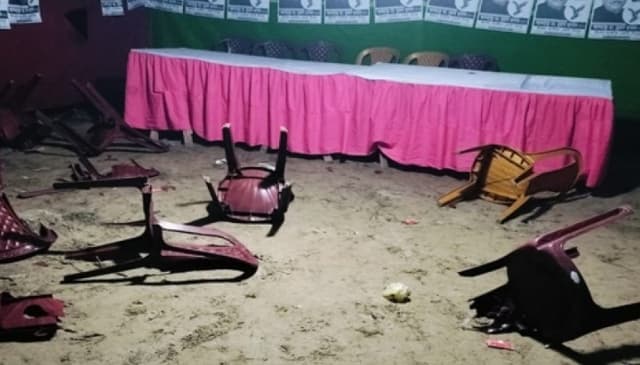 বিভিন্ন স্থানে হামলা-সংঘর্ষ, নির্বাচনী ক্যাম্প ভাঙচুর