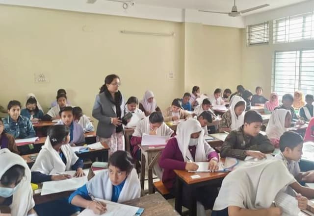 দেবীদ্বারে প্রাথমিক বৃত্তি পরীক্ষা অনুষ্ঠিত; পরিদর্শনে ইউএনও