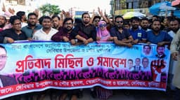 দেশব্যাপী নৈরাজ্য ও নাশকতার প্রতিবাদে দেবীদ্বারে প্রতিবাদ মিছিল ও বিক্ষোভ