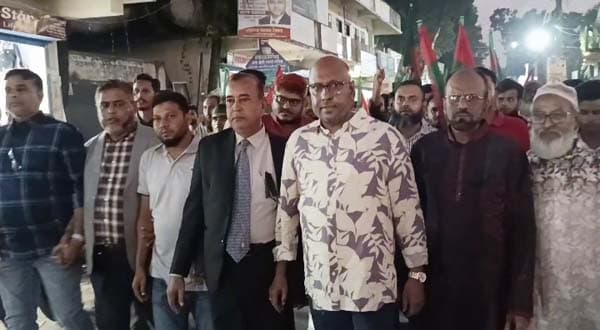 শেখ হাসিনার ফাঁসির দাবিতে রাজাপুরে বিএনপির বিক্ষোভ