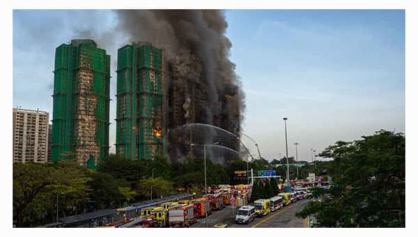 হংকংয়ে বহুতল আবাসিকে ভয়াবহ আগুন: নিহত বেড়ে ৪৪, নিখোঁজ ২৭৯