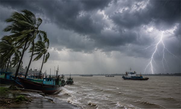 সাত অঞ্চলে ঝড়ো হাওয়াসহ বৃষ্টির পূর্বাভাস, নদীবন্দরে ১ নম্বর সতর্ক সংকেত