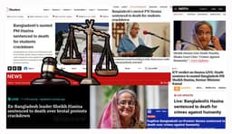 আন্তর্জাতিক গণমাধ্যমে ব্যাপক প্রতিক্রিয়া: শেখ হাসিনার মৃত্যুদণ্ড বিশ্বজুড়ে শিরোনাম