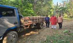 শ্রীমঙ্গলে অবৈধ বালু উত্তোলনে জরিমানা, বালু জব্দ