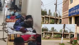 শয্যা সংকটে মেঝেতে চিকিৎসা নিচ্ছেন সরাইলের রোগীরা