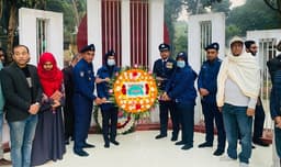 গোপালপুরে মহান বিজয় দিবসে শহীদদের স্মরণে পুষ্পস্তবক অর্পণ