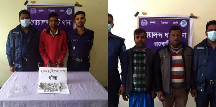 গোয়ালন্দে মাদকসহ পলাতক আসামী গ্রেপ্তার