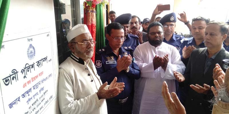 দেবীদ্বারে অস্থায়ী পুলিশ ক্যাম্প উদ্বোধন