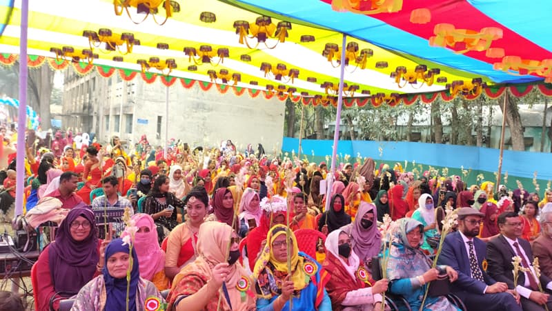 ভূরুঙ্গামারী মহিলা ডিগ্রি কলেজে নবীনবরণ