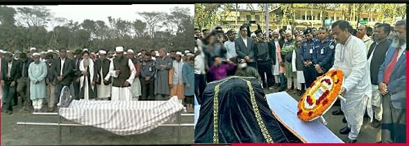 হিজলা উপজেলা পরিষদ চেয়ারম্যানের জানাজা সম্পন্ন