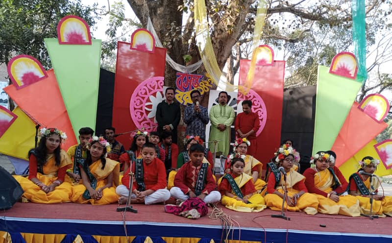 গোয়ালন্দে সম্মিলিত সাংস্কৃতিক জোট'র বসন্তবরণ উদযাপন