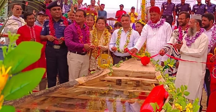 নানা আয়োজনে রাখাইনদের জলকেলি উৎসব পালিত